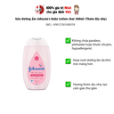 Sữa dưỡng ẩm Johnson's Baby Lotion chai 300ml