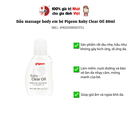 Dầu dưỡng da Pigeon Baby Clear Oil massage body em bé 80ml