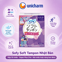 Băng vệ sinh Tampon Unicharm hộp 25 chiếc - Super Plus (Tím - Rất nhiều hoặc dùng ban đêm)