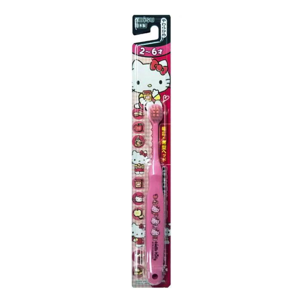 Bàn chải đánh răng cho bé Ebisu hình Hello Kitty từ 3-6 tuổi