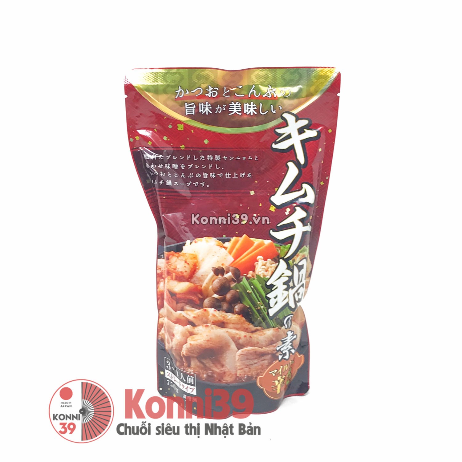 Nước súp lẩu Yakinabe gói 750g - vị hải sản