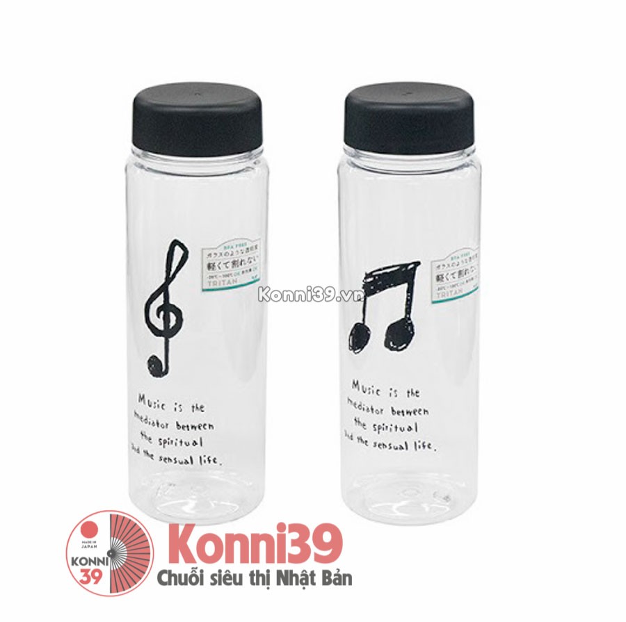 Bình uống nước hình nốt nhạc Yamada 530ml
