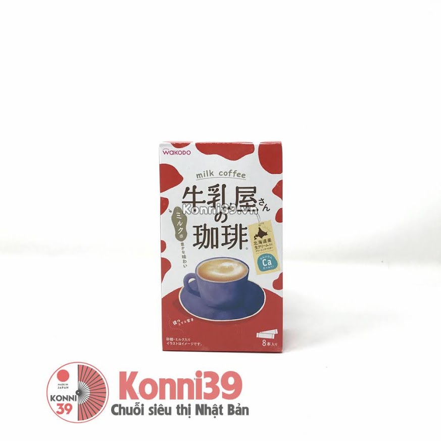 Cà phê sữa Wakodo Hokkaido 8 thanh