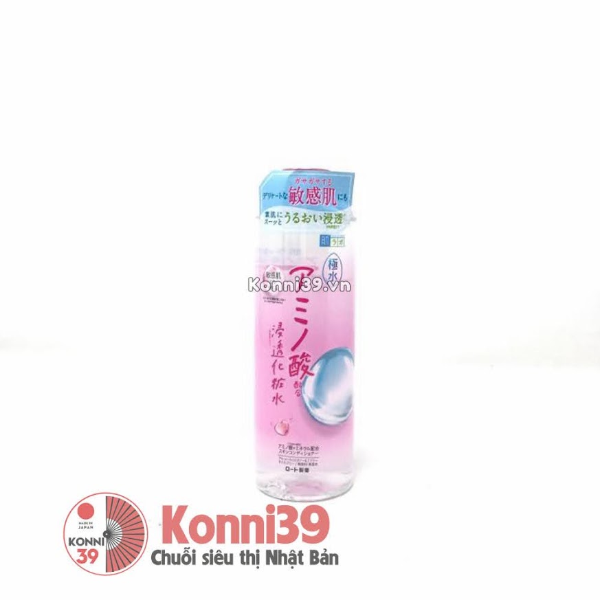Nước hoa hồng Hadalabo Kiwamizu Amino Acid cung cấp hyaluronic acid 400ml