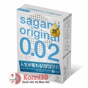 Bao cao su Sagami Original 0.02mm - hộp 3 chiếc