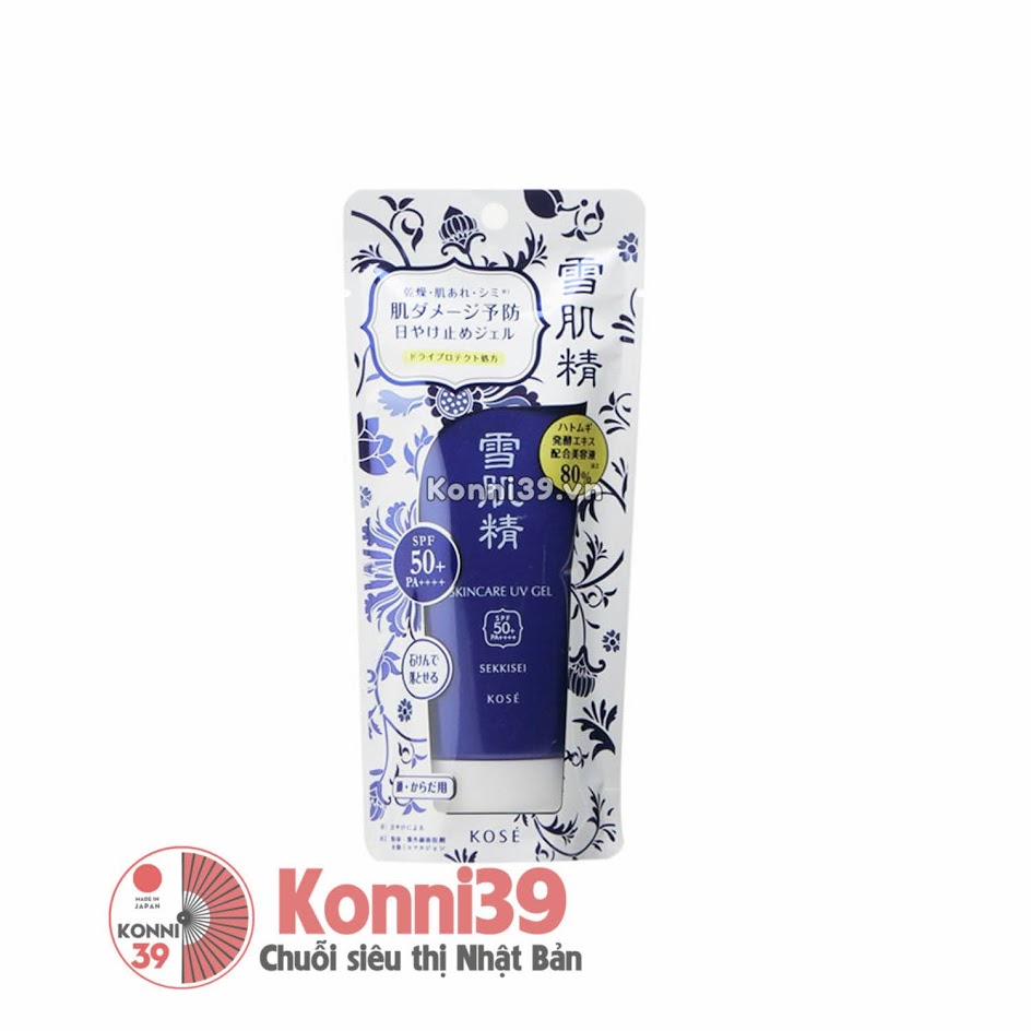 Kem chống nắng Kose Sekkisei Skin Care UV Gel SPF50+/PA++++ 90g