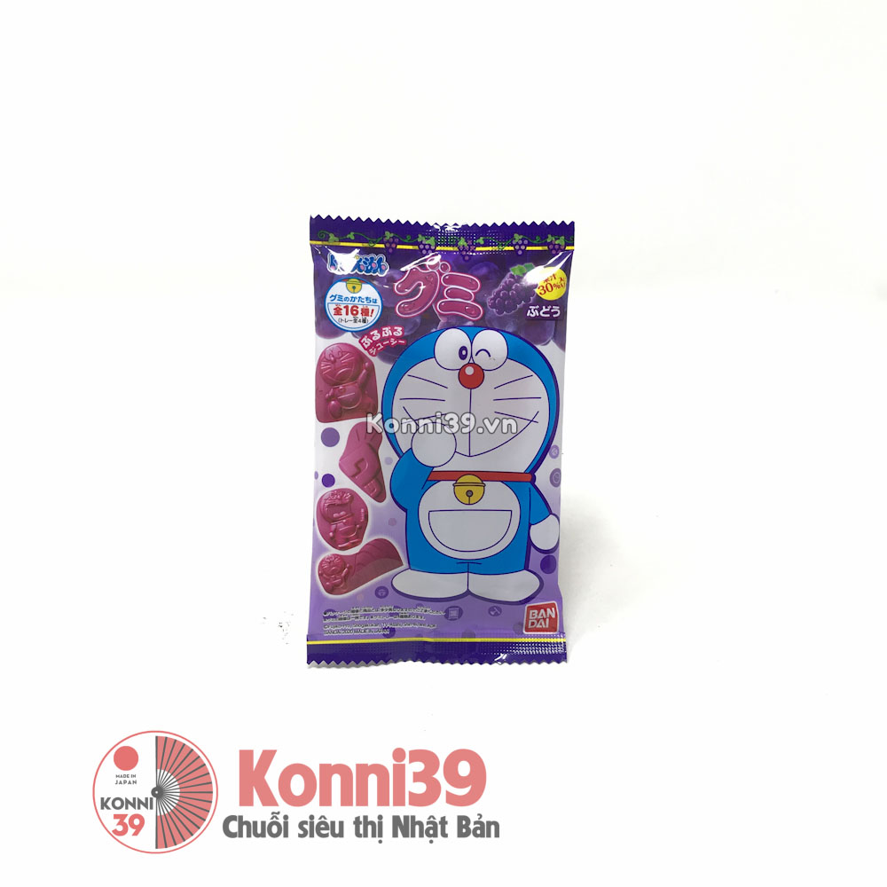 Kẹo dẻo Bandai hình Doraemon 13g - Vị nho
