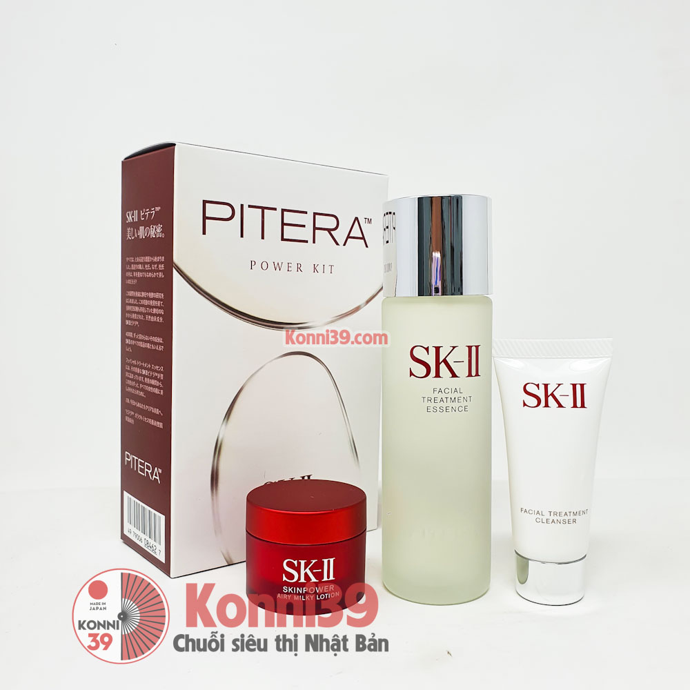 Set dưỡng da mini SKII Pitera Power Kit bộ  3 món