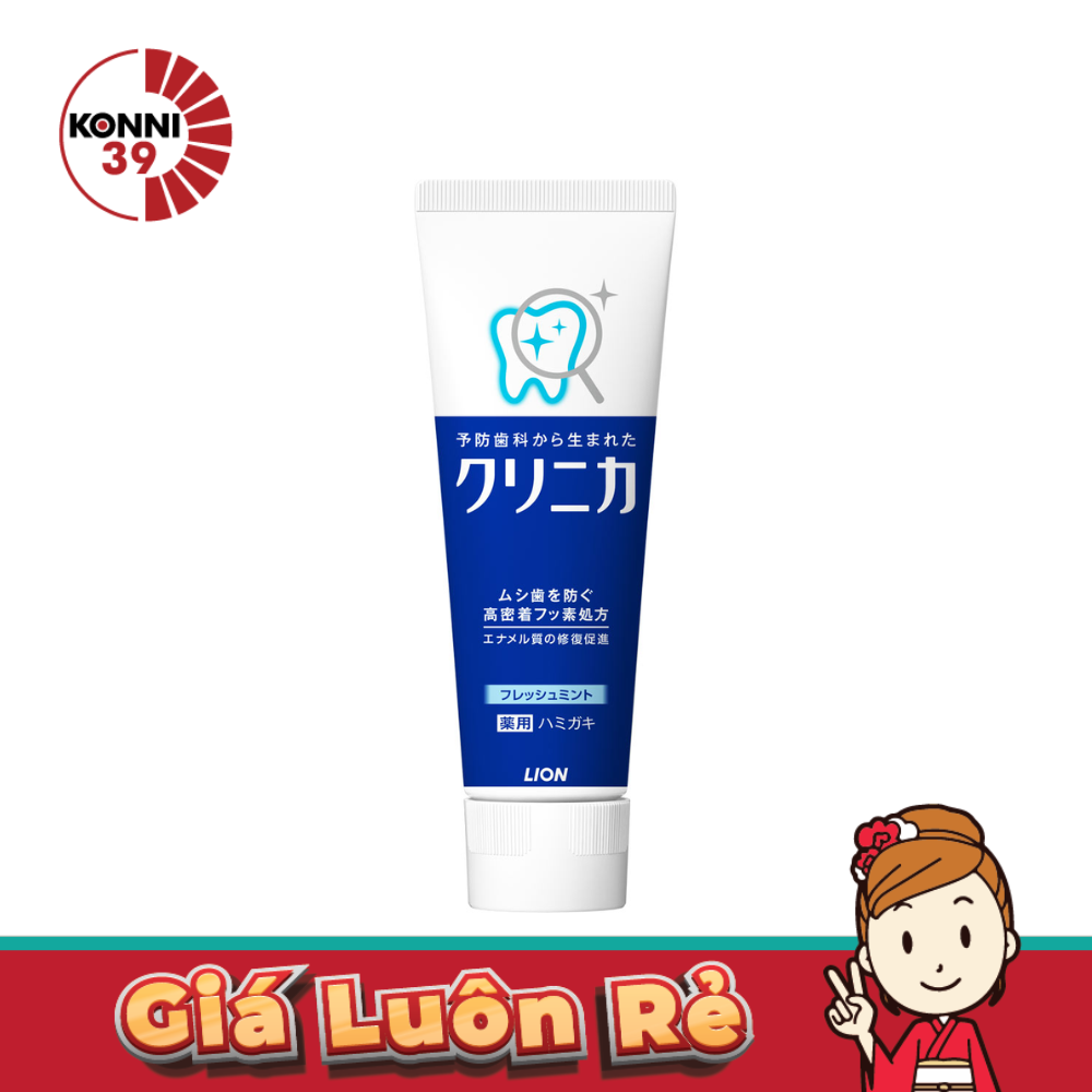 Kem đánh răng Lion Clinica Toothpaste tuýp 130g (2 loại)