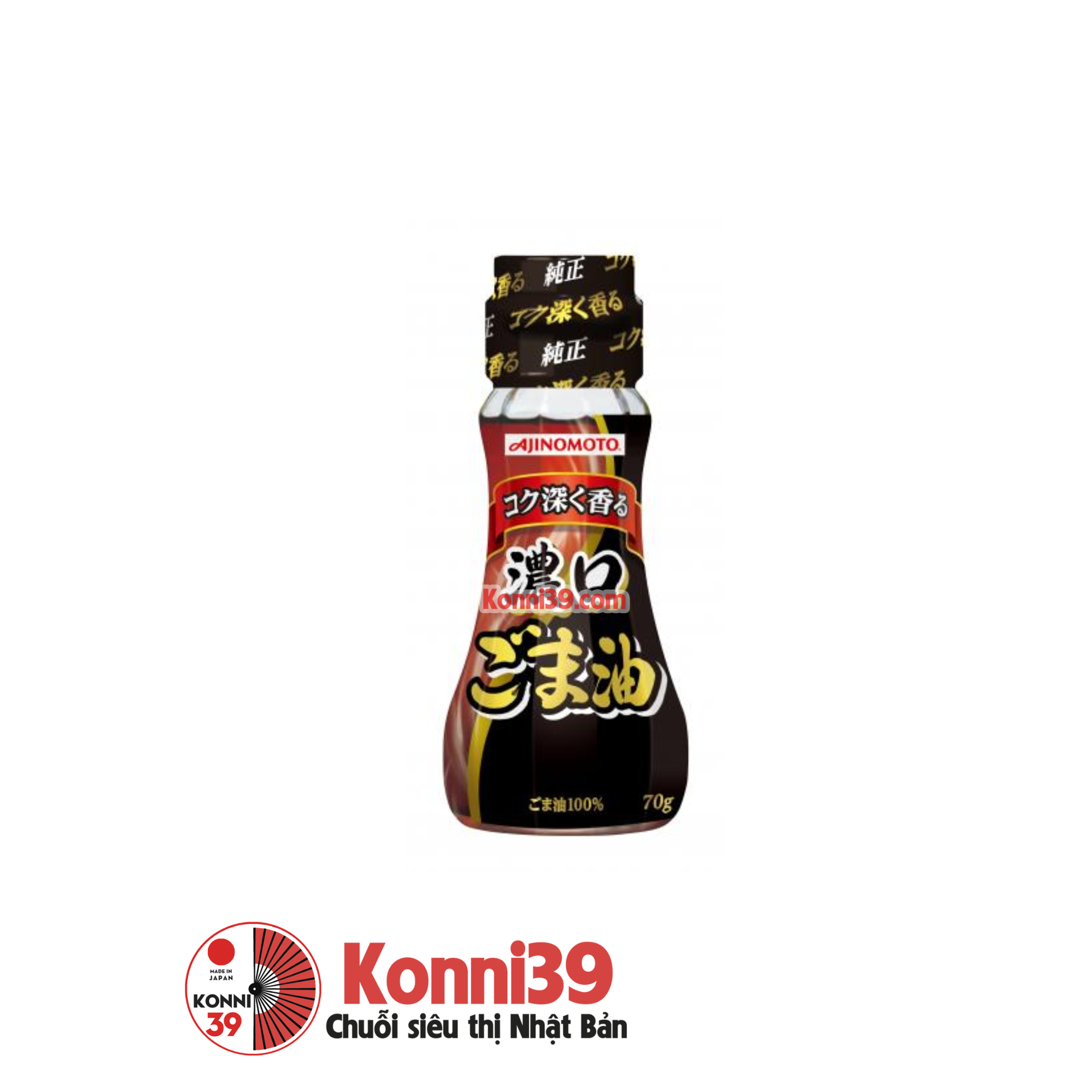 Dầu mè đen Ajinomoto nguyên chất chai 70g - Chuỗi siêu thị Nhật Bản nội địa  - Made in Japan Konni39 tại Việt Nam