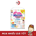 Bỉm Merries cộng miếng mẫu mới quần L44+6