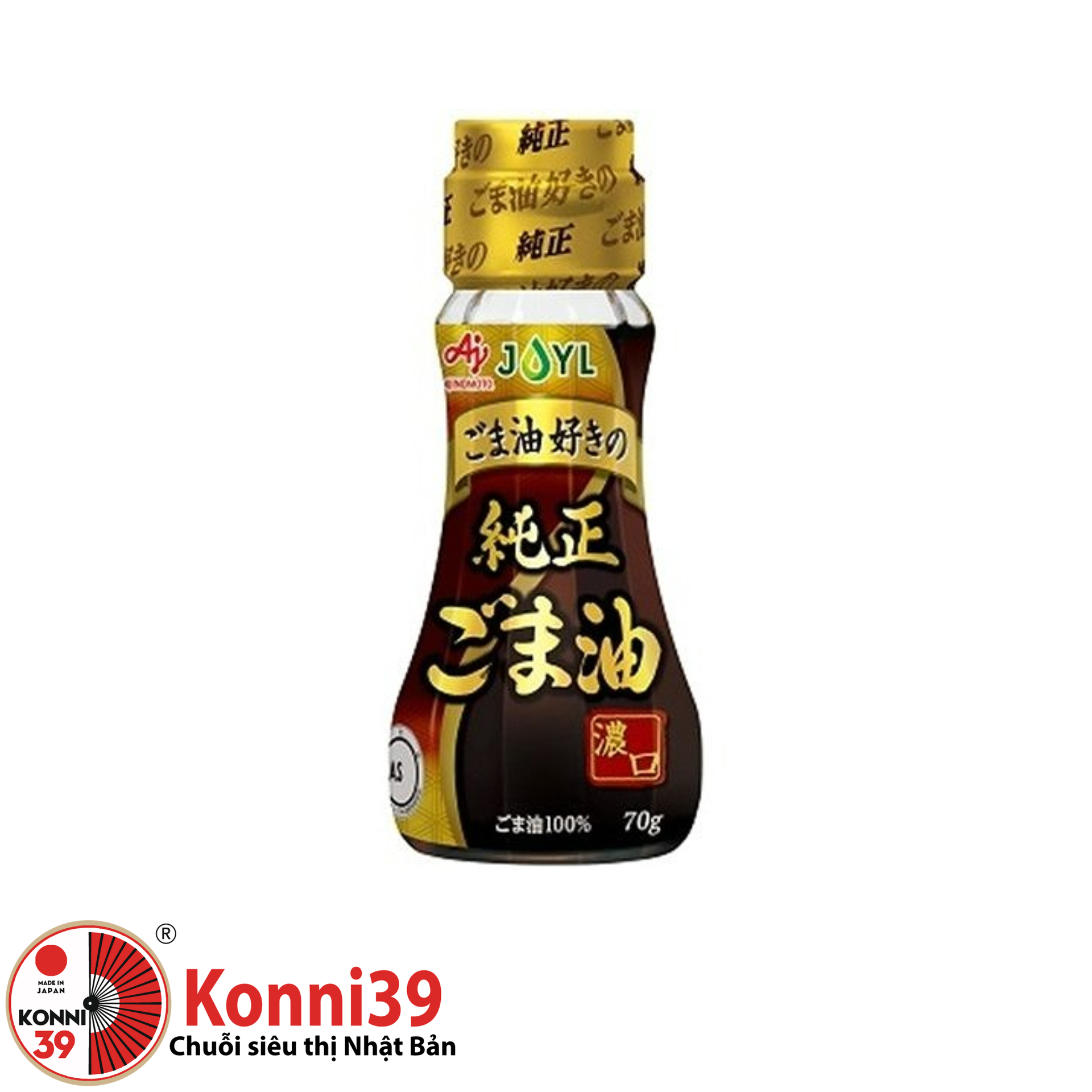 Dầu mè đen Ajinomoto nguyên chất chai 70g (mẫu mới)