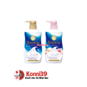 Combo Sữa tắm Bouncia dưỡng ẩm, trắng da chiết xuất sữa bò chai 500ml (2 mùi)