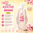 Sữa tắm Avatar thơm mịn da Jojoba bông hoa 750ml