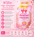 Nước giặt xả Avatar hương hoa anh đào (3kg)
