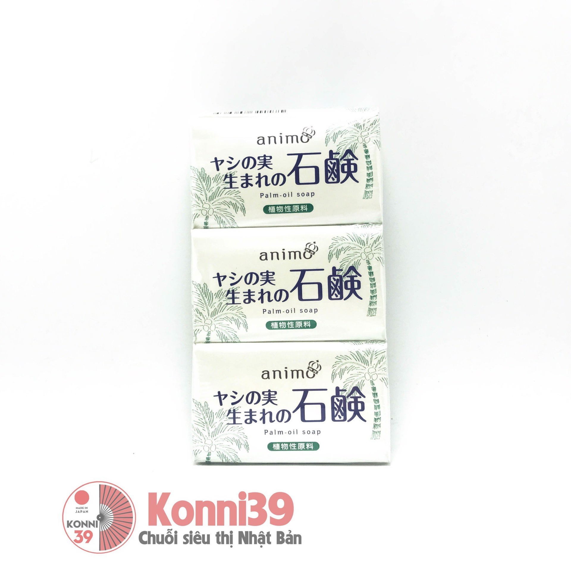 Set 3 xà phòng Amino hương dầu cọ 80g