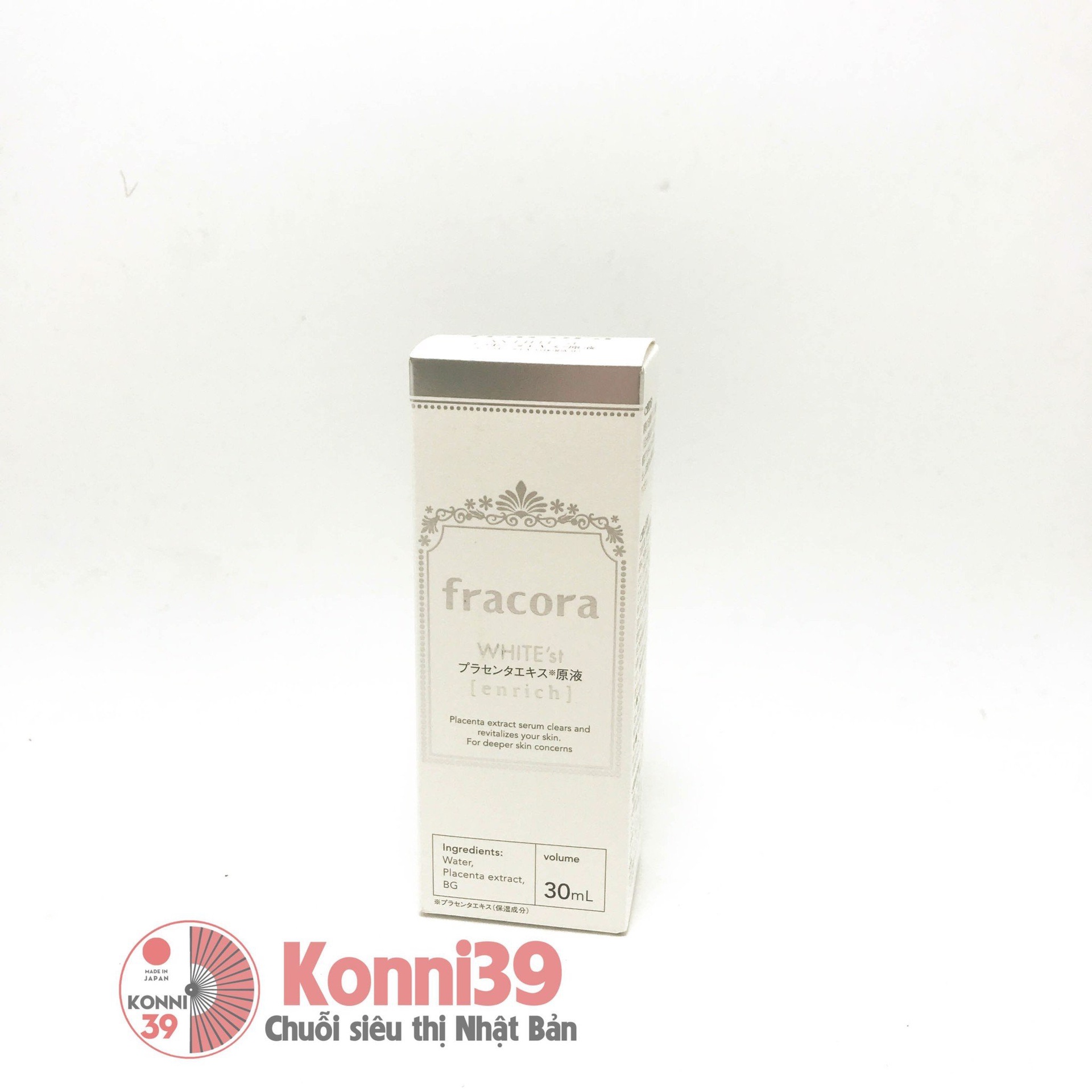 Serum Fracora White'st Enrich dưỡng trắng da tinh chất nhau thai 30ml