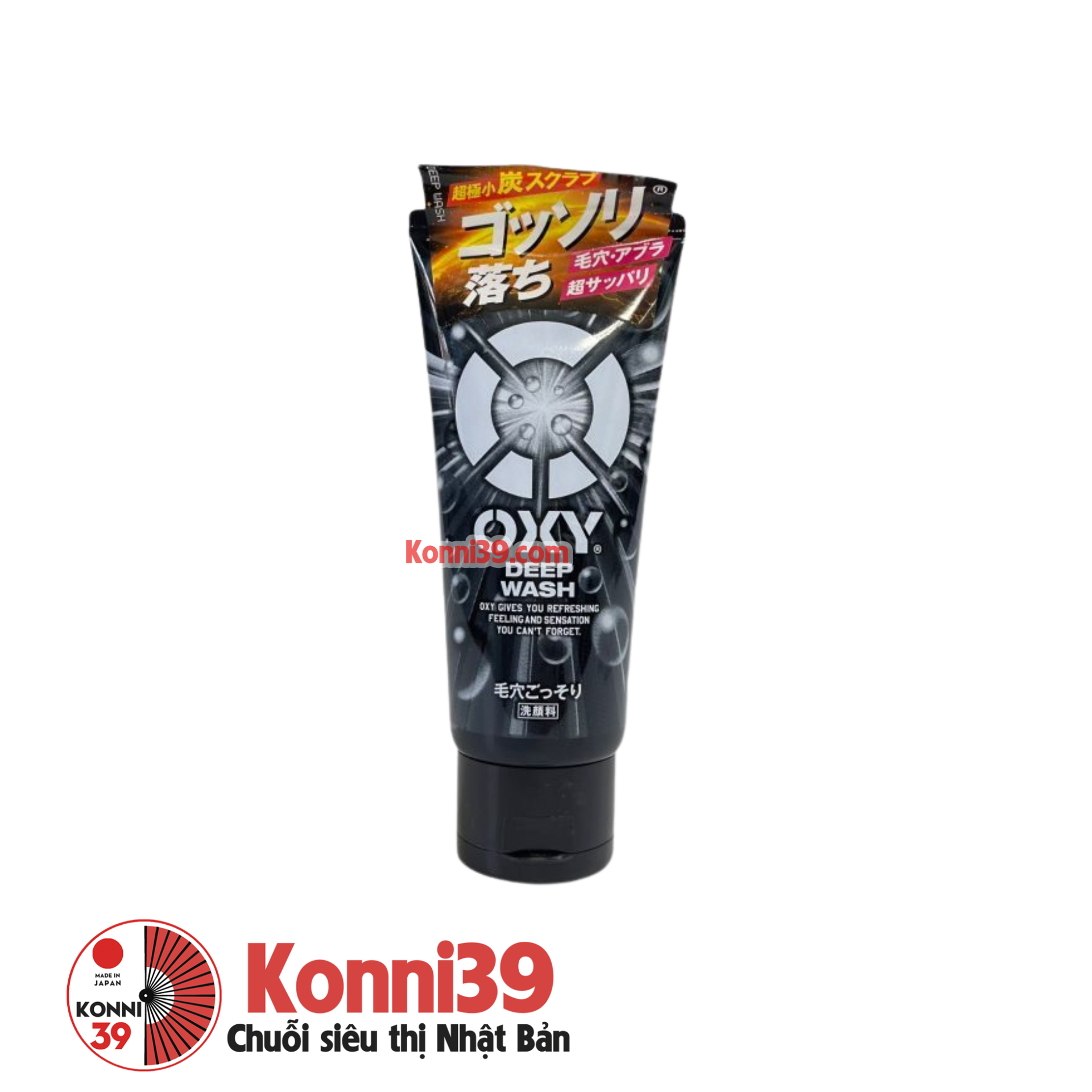 Sữa rửa mặt Rohto Oxy Deep Wash cho nam 130g 