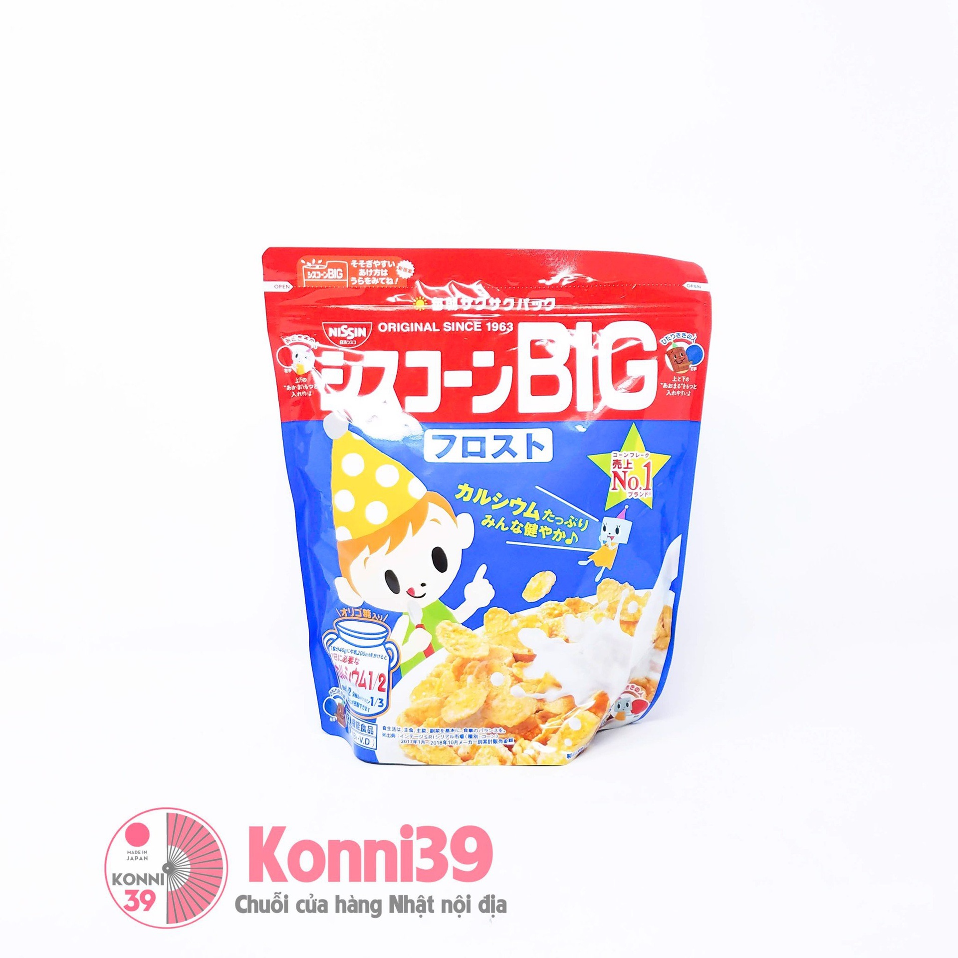 Ngũ cốc Nissin Big gói 220g - vị ngô phủ đường