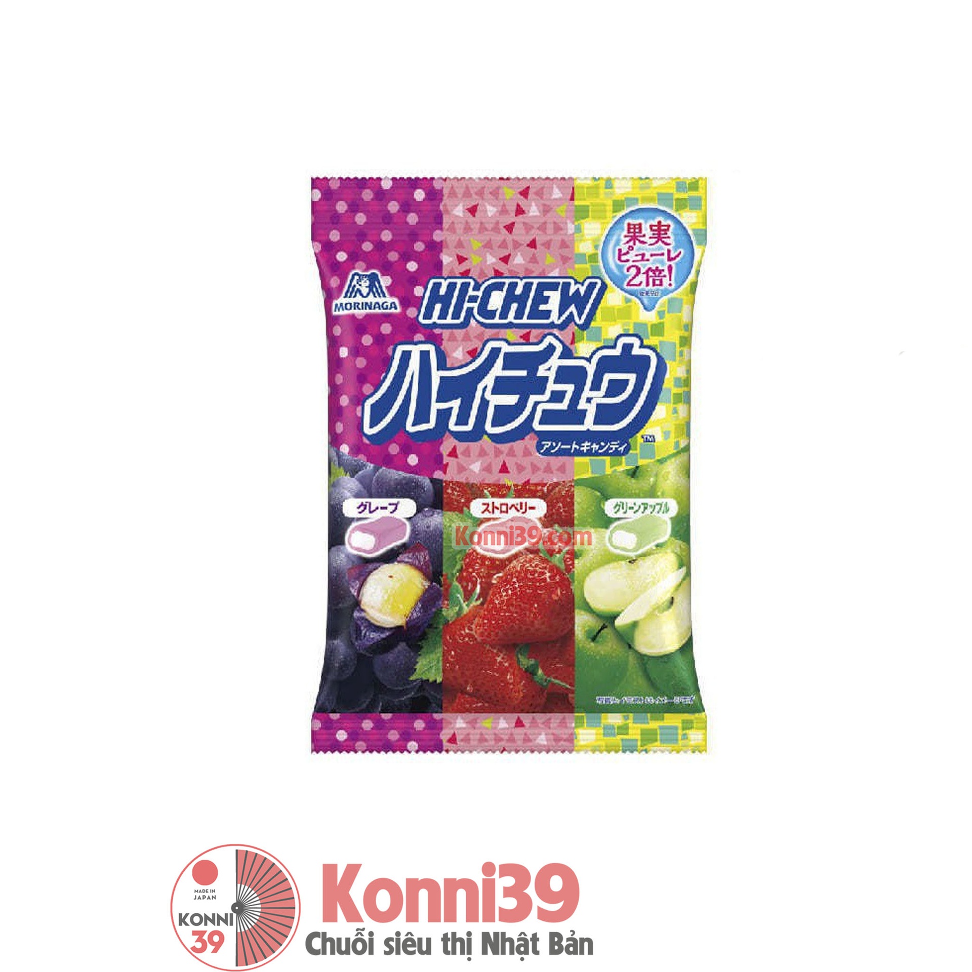 Kẹo Morinaga hoa quả 4 vị 94g