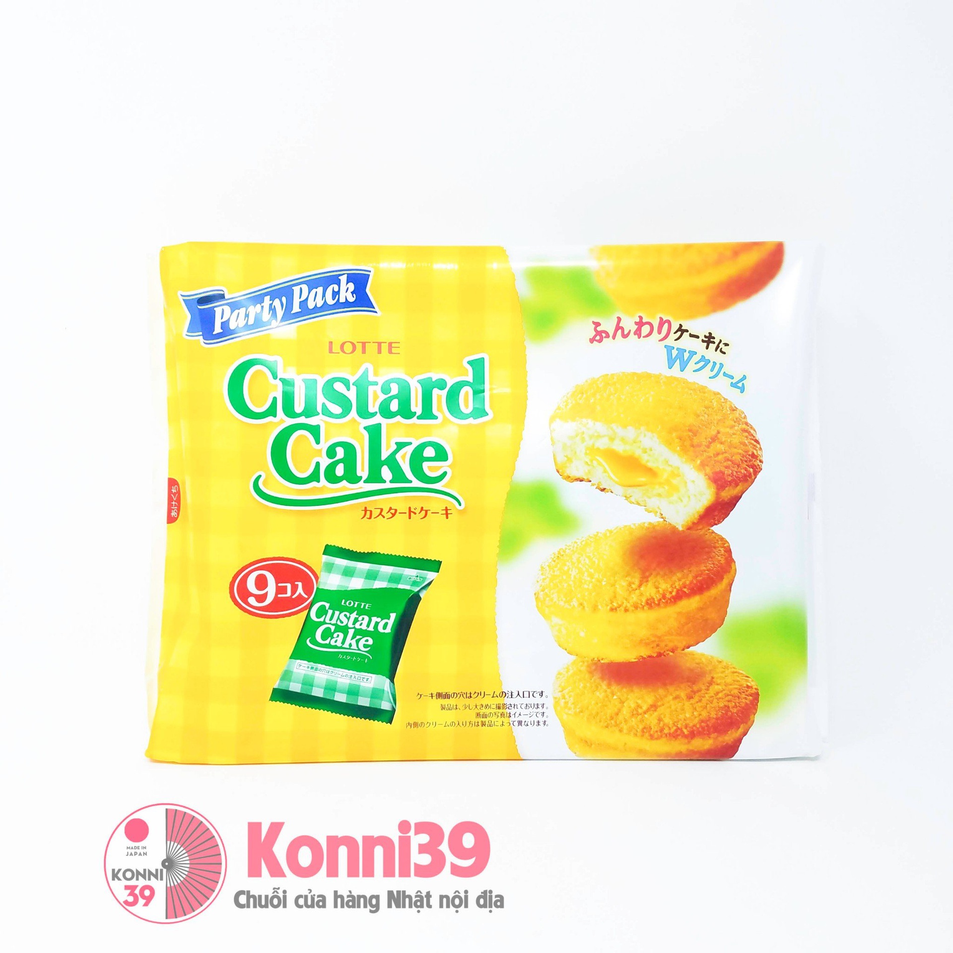 Bánh trứng Lotte Custard 9 chiếc