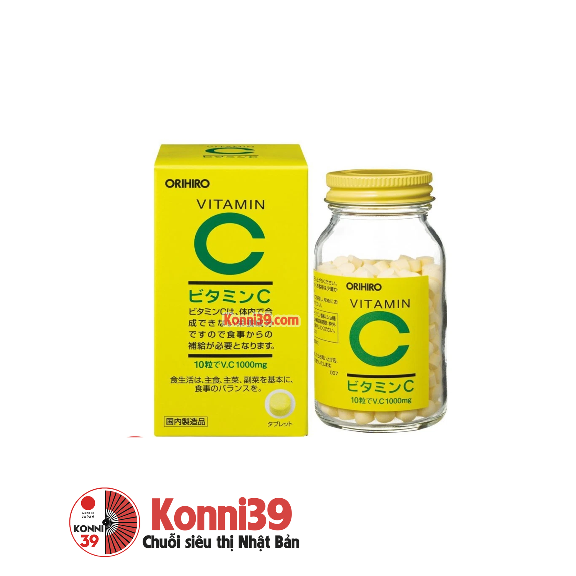 Viên uống bổ sung Vitamin C Orihiro 300 viên