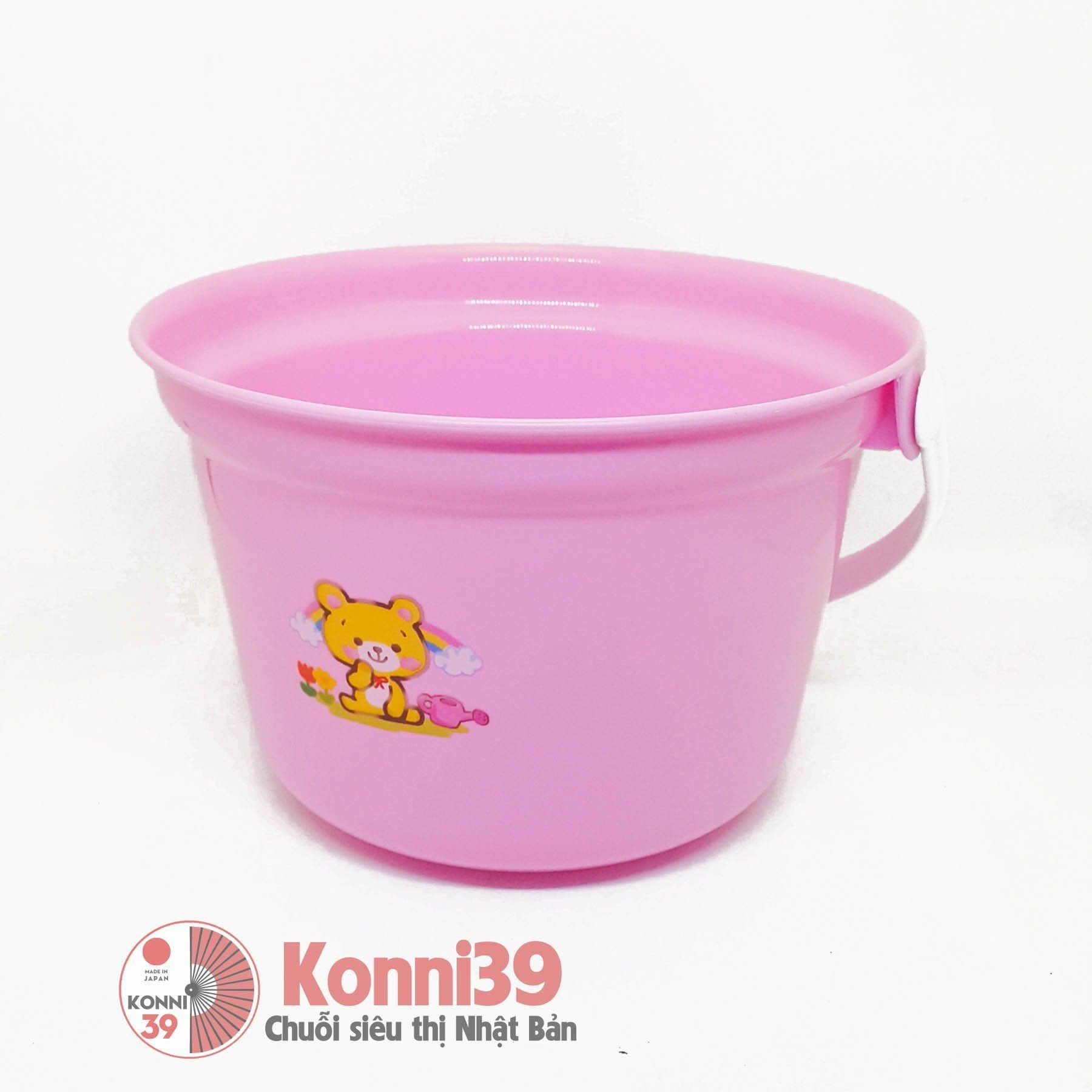 Xô dùng nhà tắm cho bé 2.2L Hồng-Chuỗi siêu thị Nhật Bản - MADE IN JAPAN Konni39 tại Việt Nam