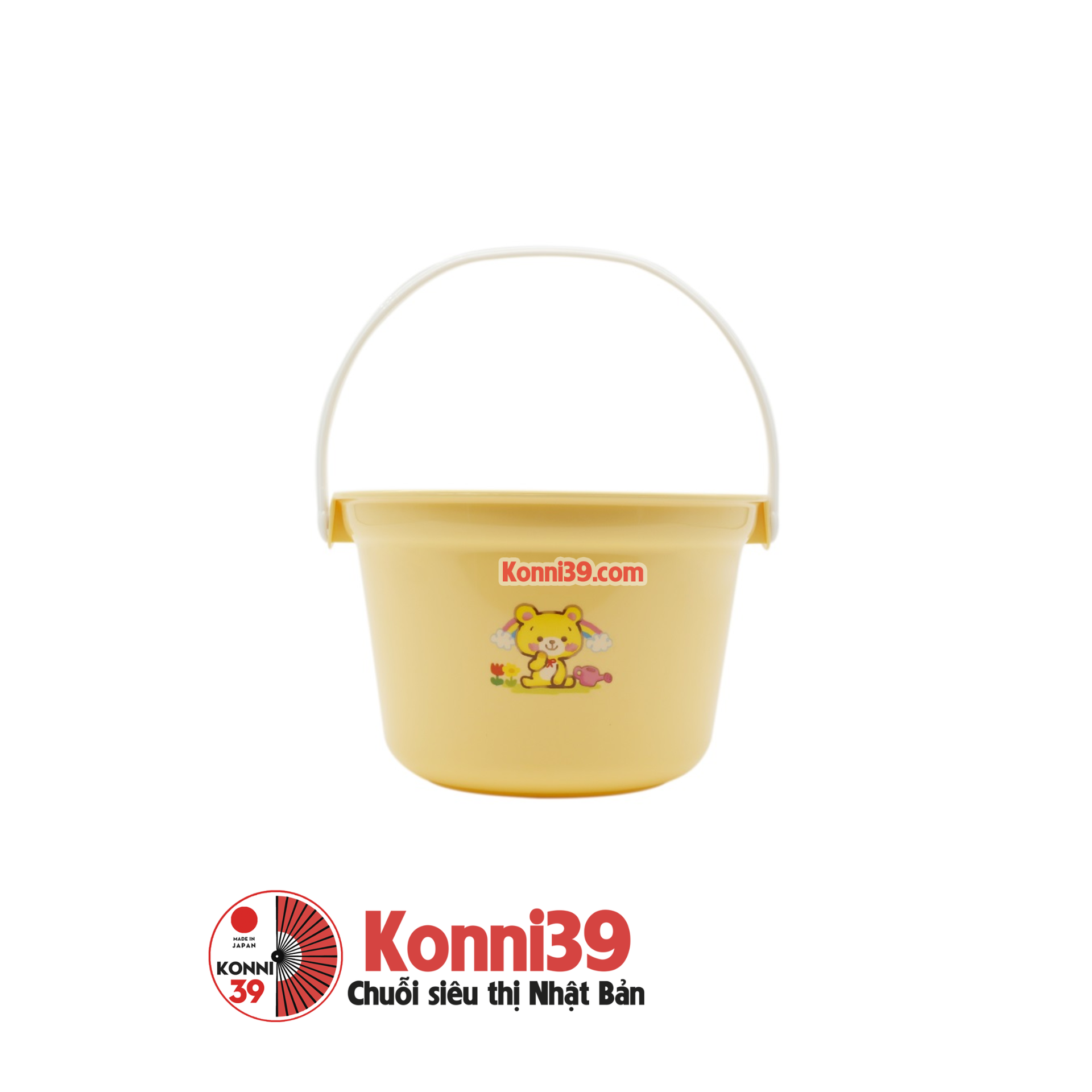 Xô dùng nhà tắm cho bé 2.2L Vàng-Chuỗi siêu thị Nhật Bản - MADE IN JAPAN Konni39 tại Việt Nam