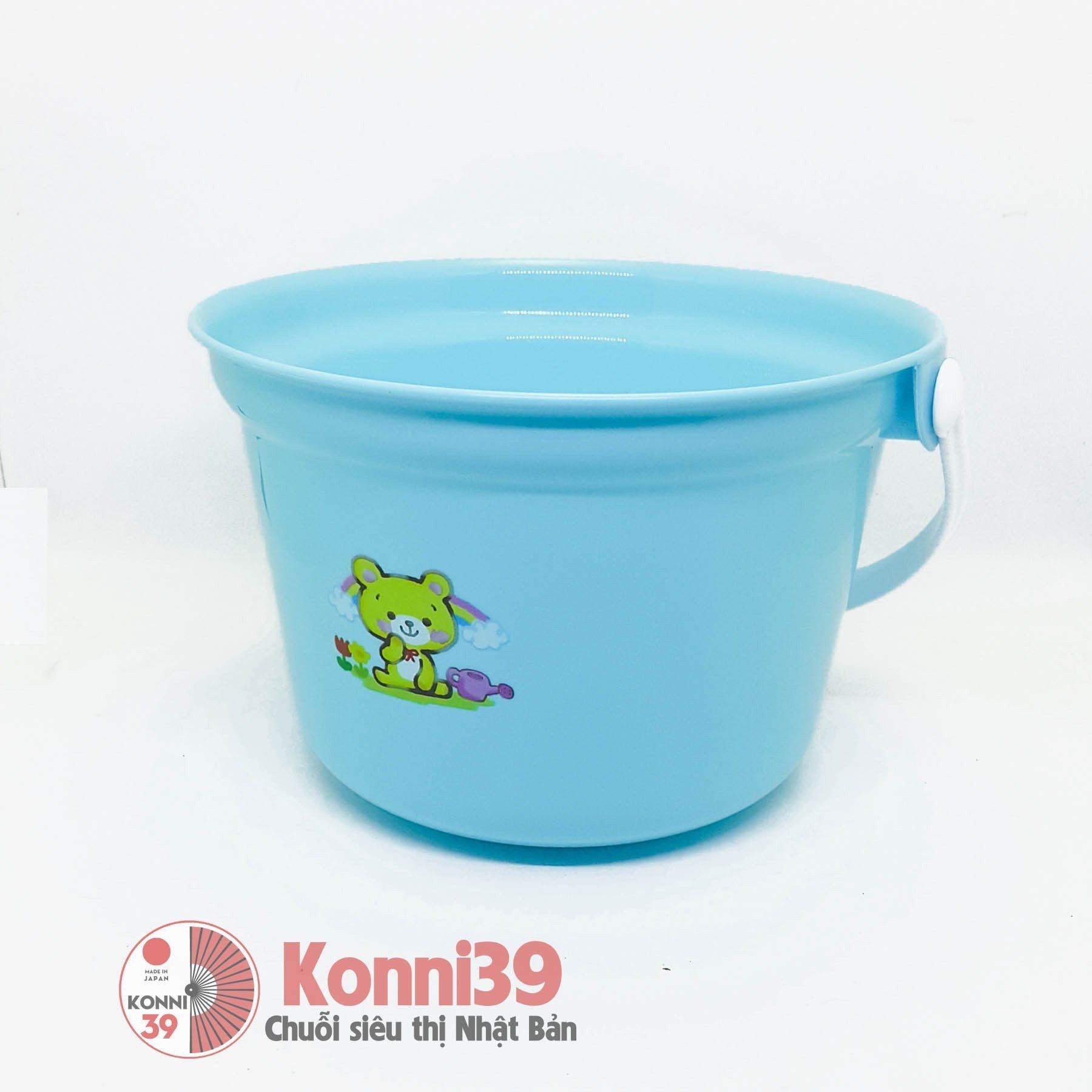 Xô dùng nhà tắm cho bé 2.2L Xanh-Chuỗi siêu thị Nhật Bản - MADE IN JAPAN Konni39 tại Việt Nam