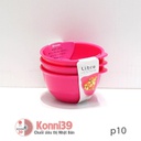 Set 3 bát nhựa mini Libre 173ml - hồng