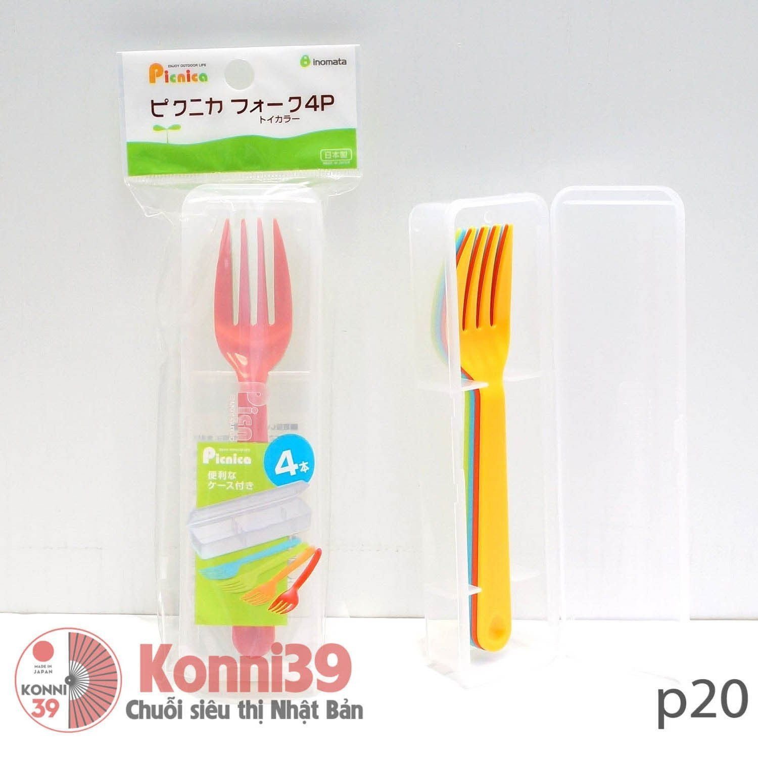 Dĩa nhựa set4 INOMATA-Chuỗi siêu thị Nhật Bản - MADE IN JAPAN Konni39 tại Việt Nam