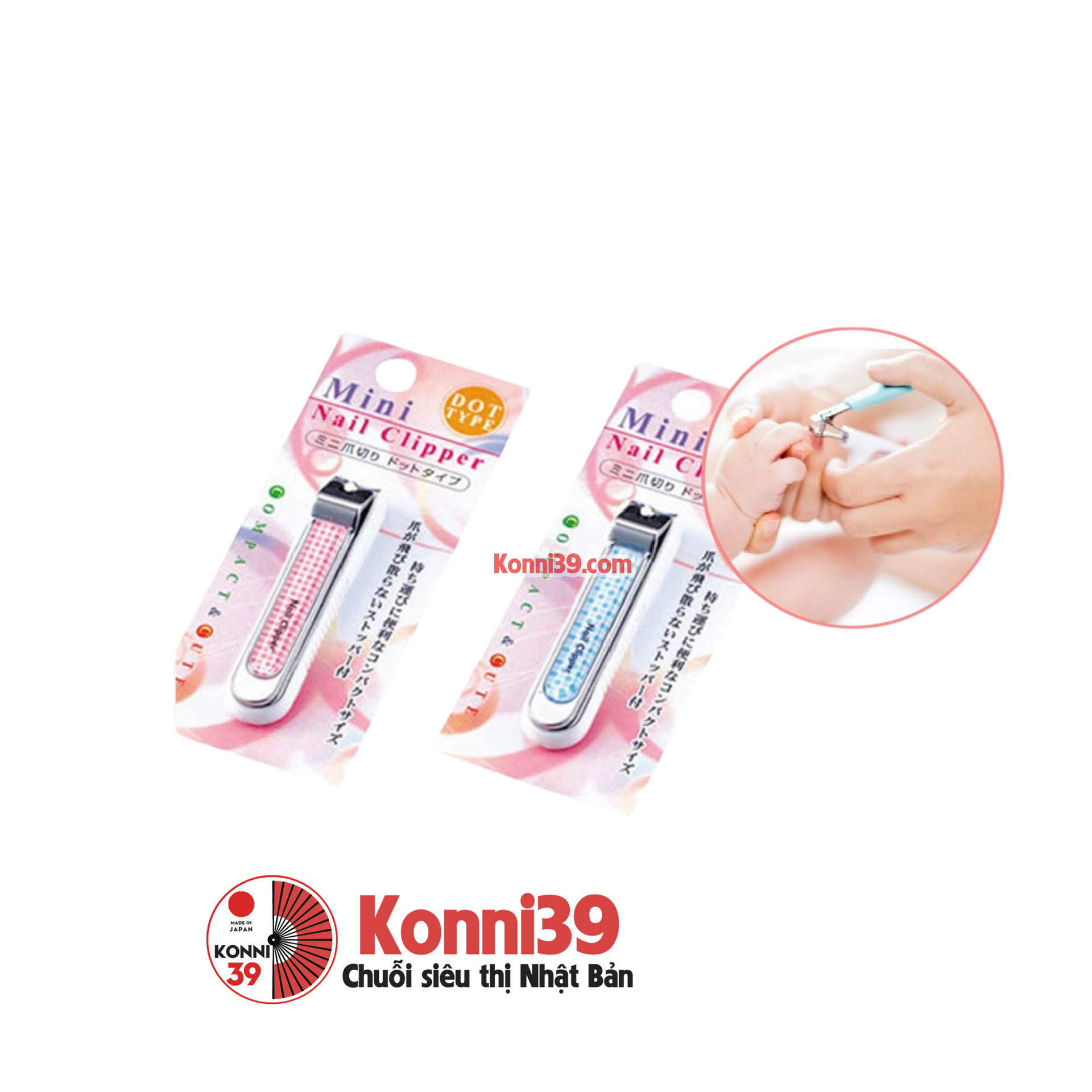 Bấm móng tay mini-Chuỗi siêu thị Nhật Bản - MADE IN JAPAN Konni39 tại Việt Nam