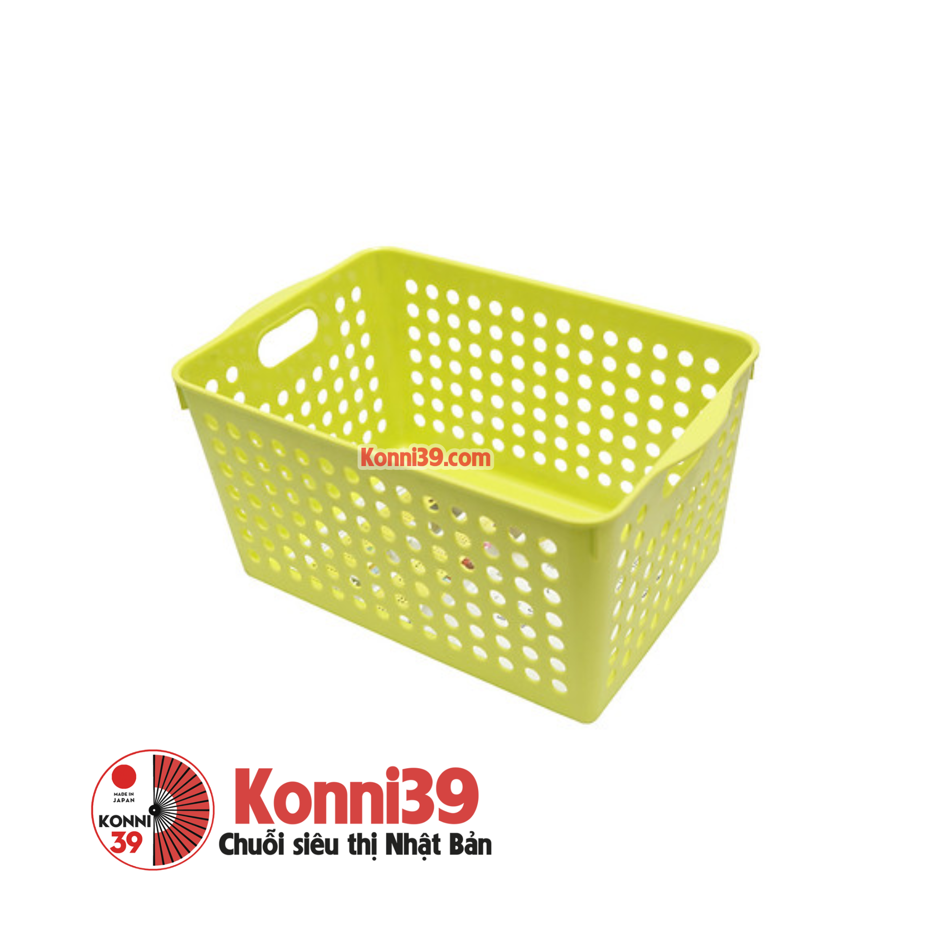 Giỏ đựng rộng INOMATA (xanh)-hàng đồng giá Nhật Bản - MADE IN JAPAN Konni39 tại Việt Nam