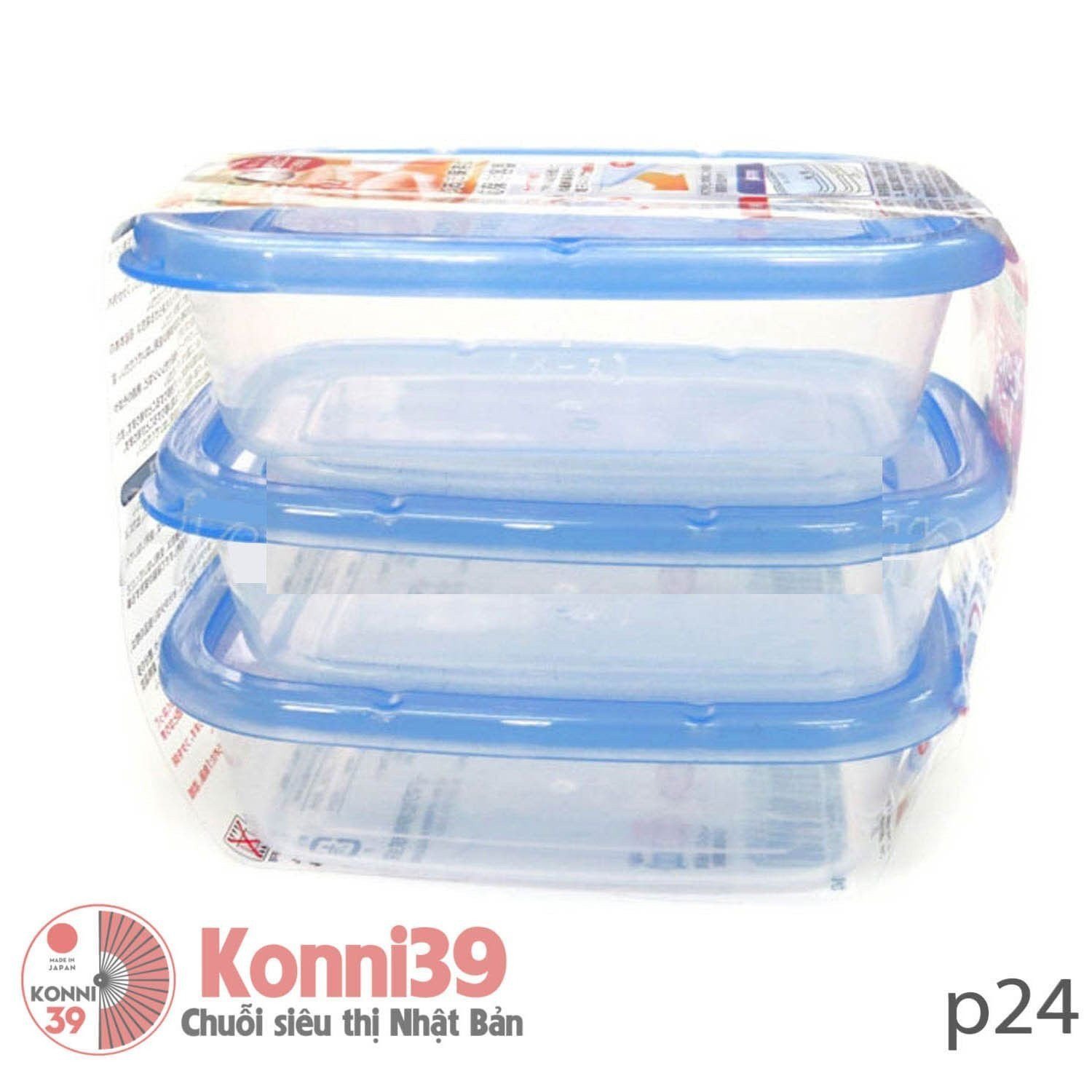 Hộp đựng thực phẩm set 3-Chuỗi siêu thị Nhật Bản - MADE IN JAPAN Konni39 tại Việt Nam