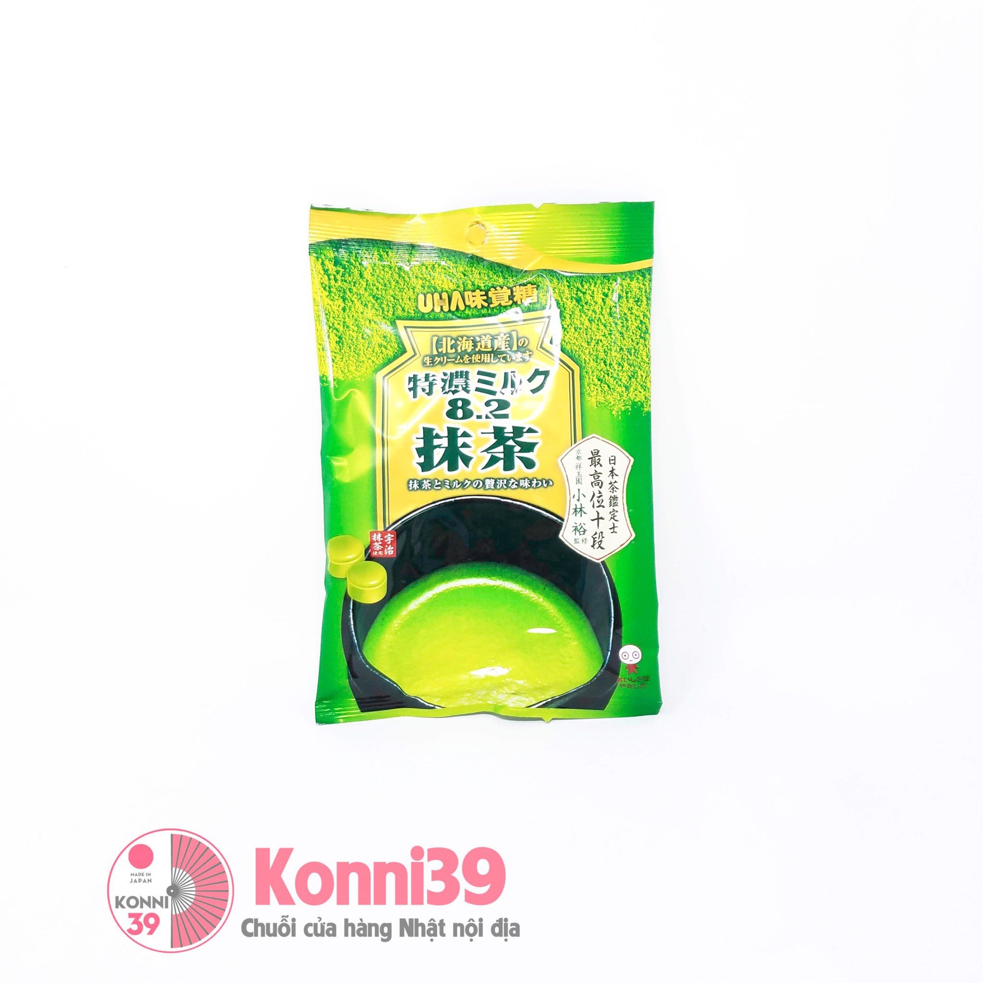 Kẹo UHA trà xanh sữa UHA 80g