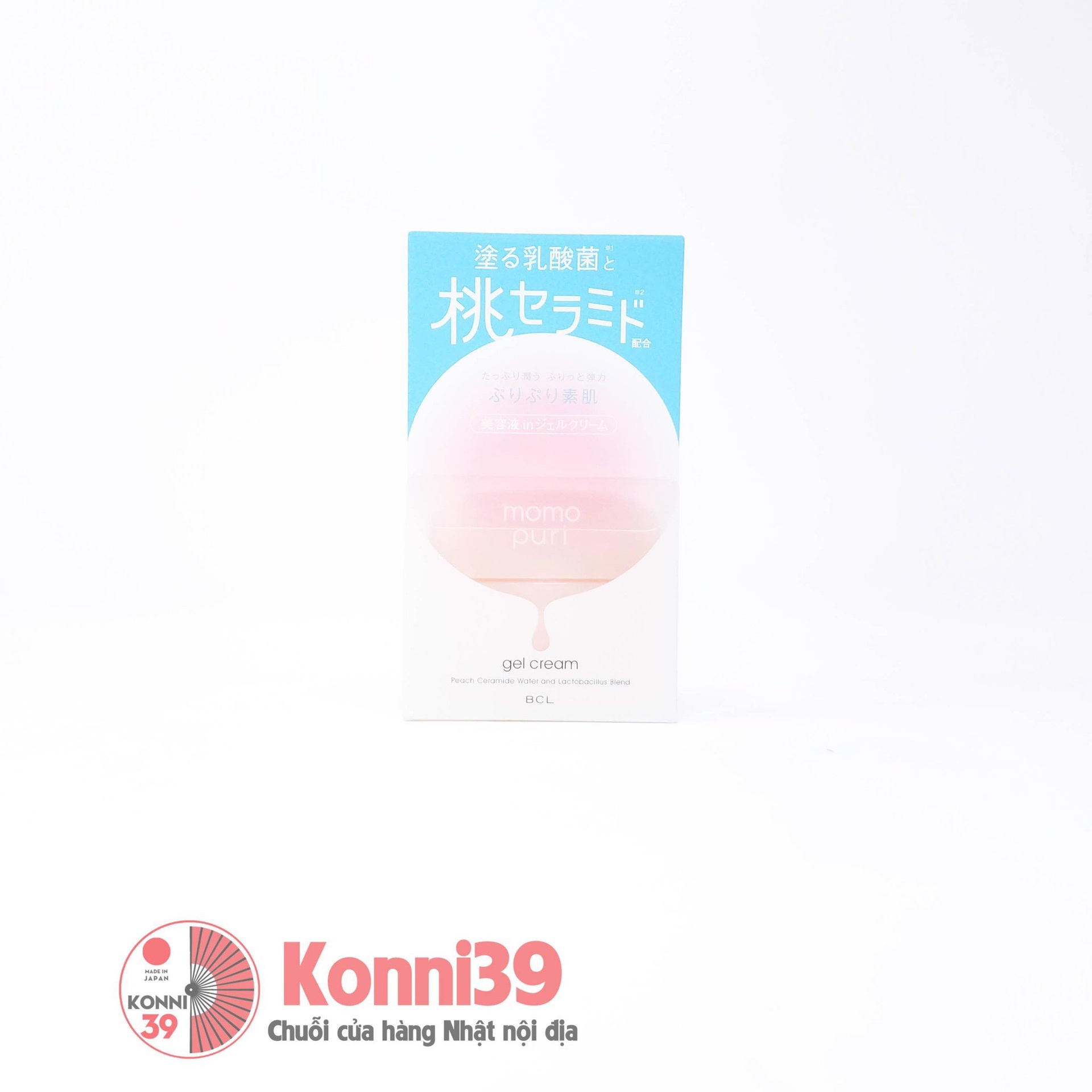 Gel dưỡng ẩm BCL Ceramide bảo vệ da khỏe mịn quả đào Momo Puri 80g