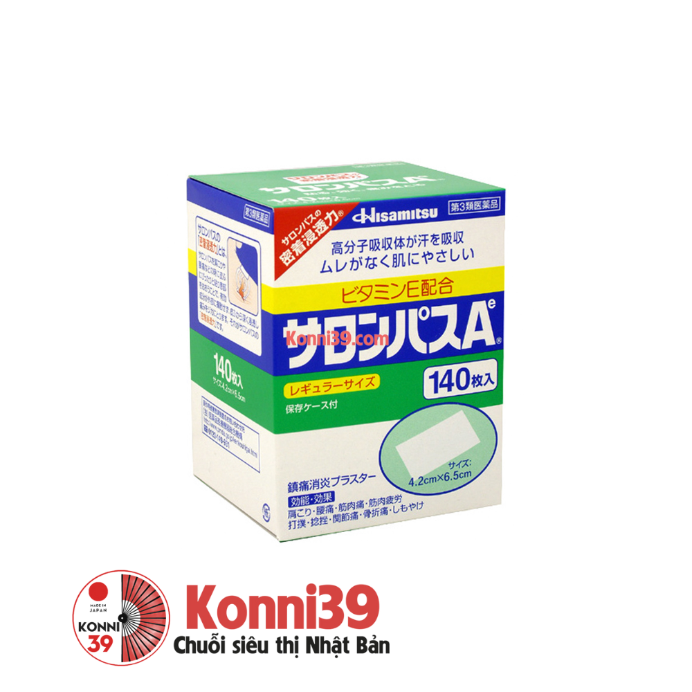 Miếng dán Salonpas Nhật 140 miếng