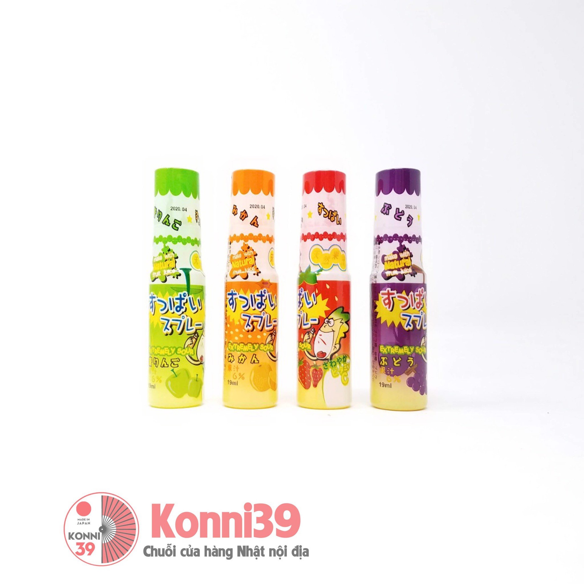 Kẹo xịt chua Yaokin Sour Spray 19ml - vị trái cây