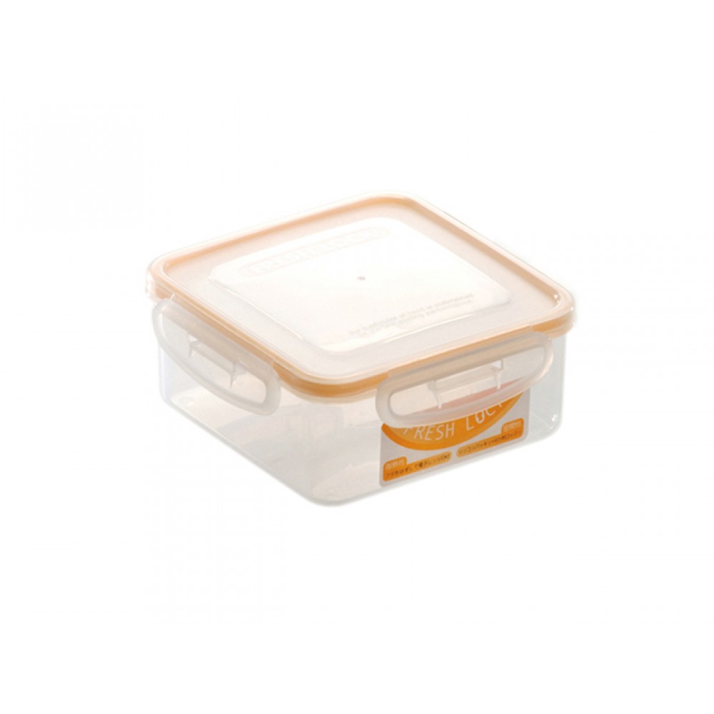 Hộp vuông bảo quản thực phẩm màu cam 600ml