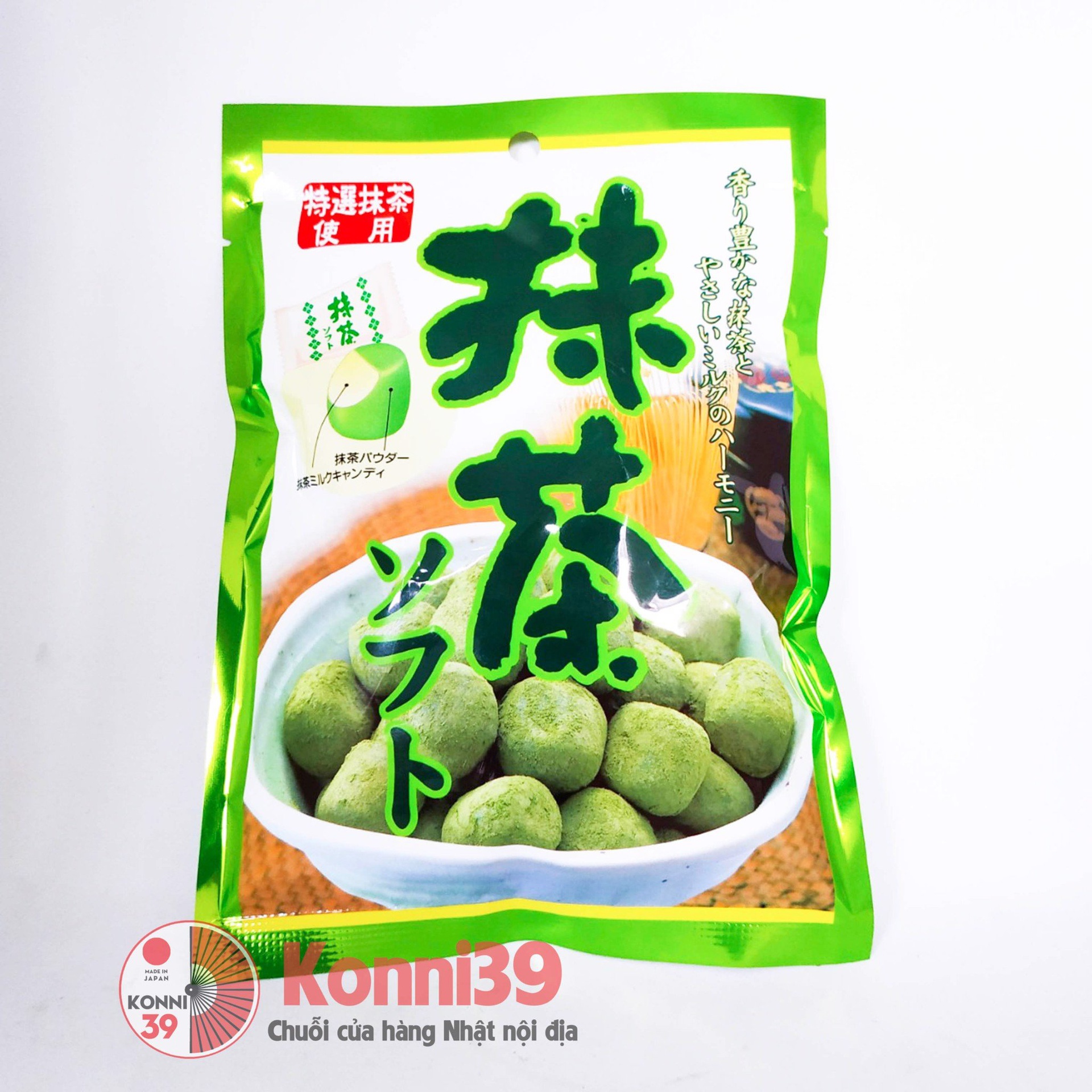 Kẹo mochi matcha nhân sữa 90g