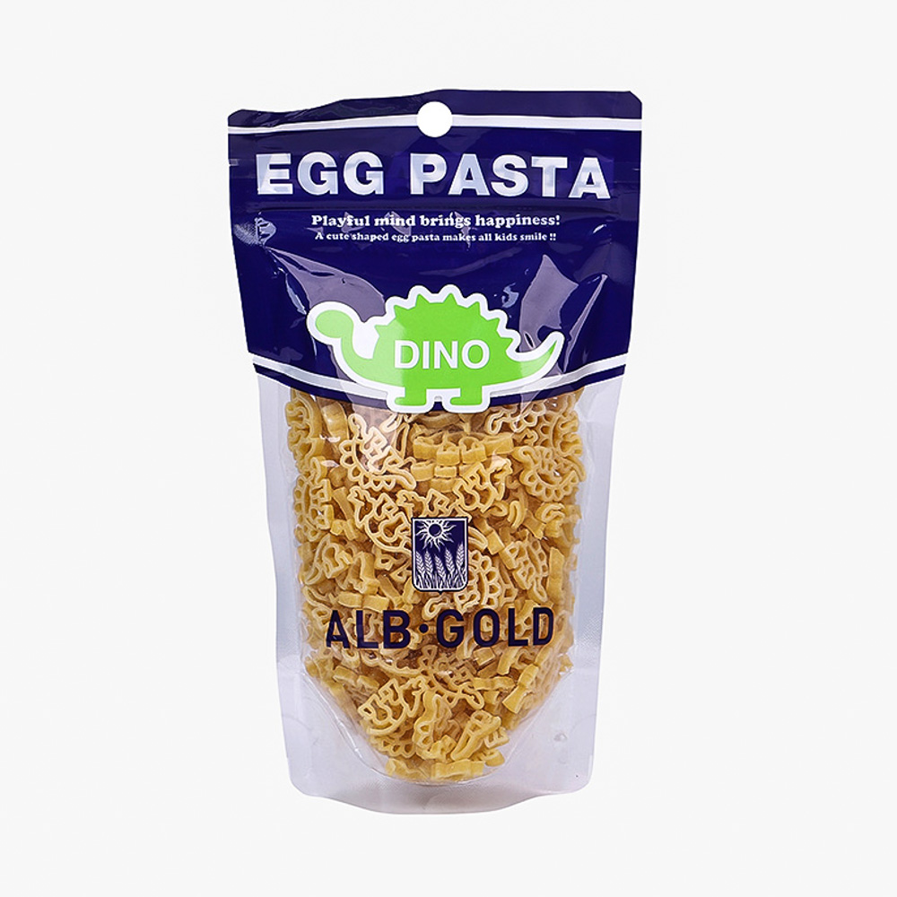 Mì nui trứng Egg Pasta 90g - hình khủng long