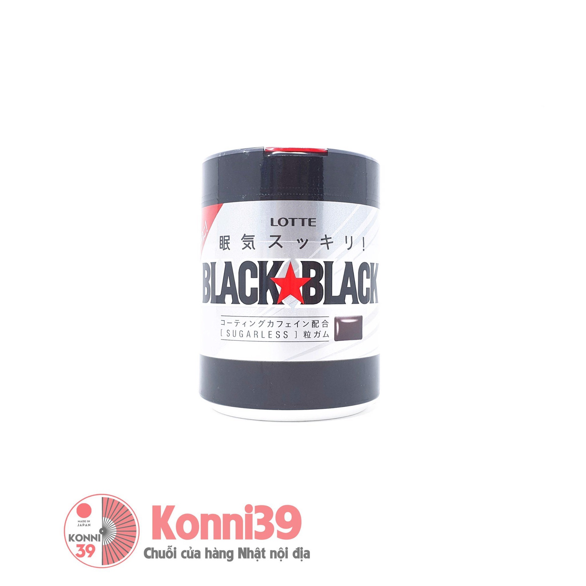 Kẹo cao su Lotte Black Black không đường 140g