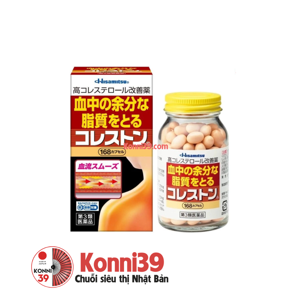 Viên uống Hisamitsu giảm mỡ máu và cholesterol 168 viên