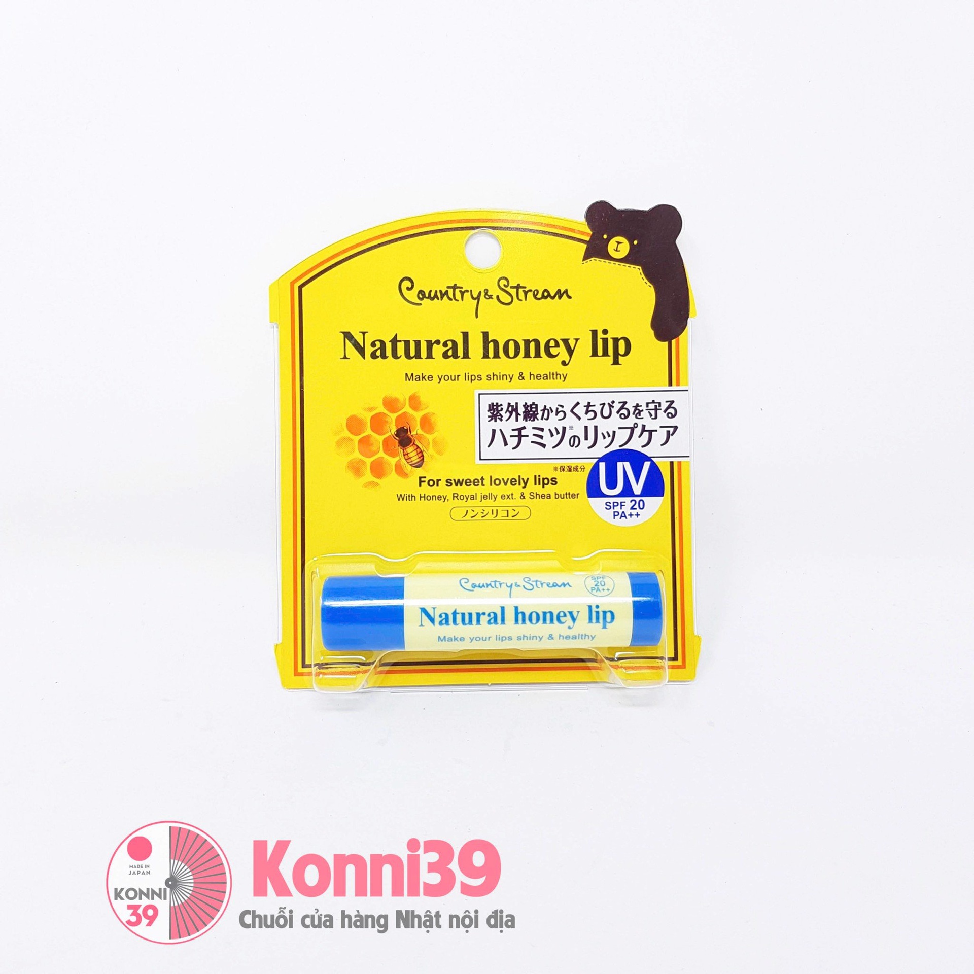 Son dưỡng môi Country & Stream non sillicon chống nắng SPF20 PA++ thỏi 4.5g