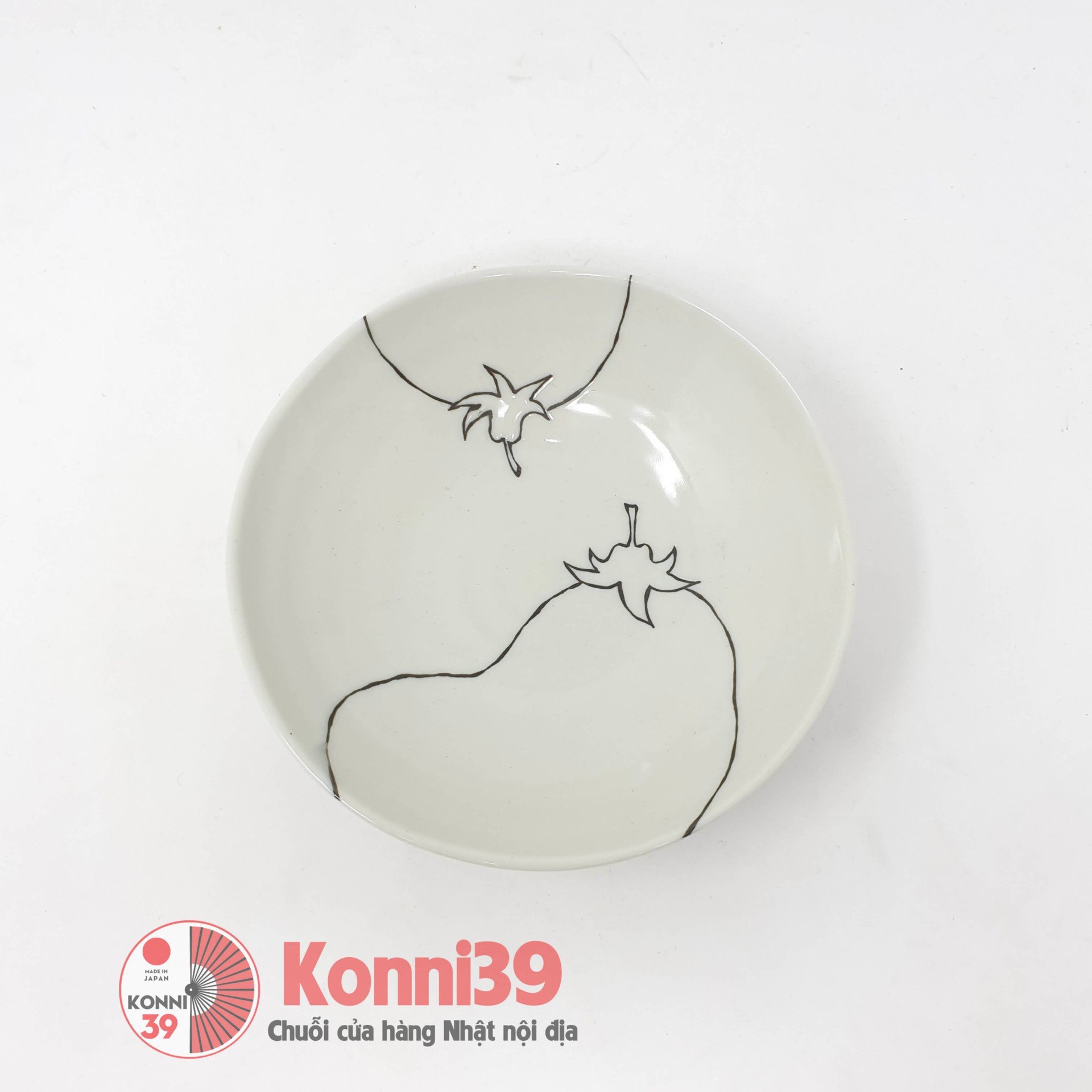 Đĩa ceramic họa tiết rau củ