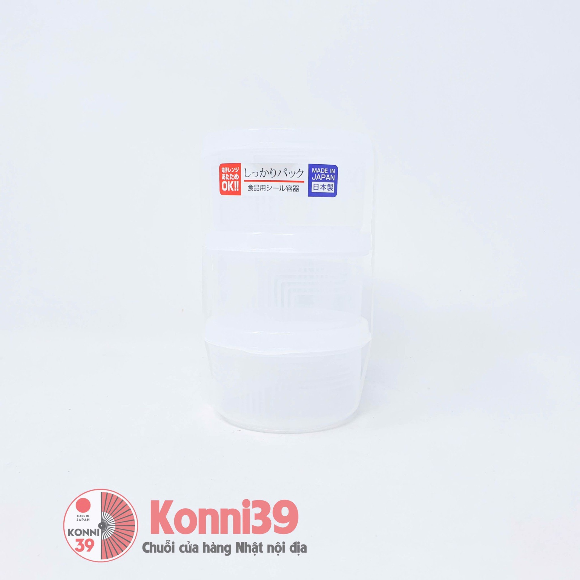 Set 3 hộp nhựa tròn Tanaka 180ml