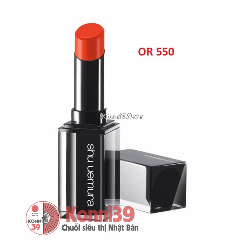 Son môi Shu Uemura Rouge Unlimited thỏi 3g - màu OR 550