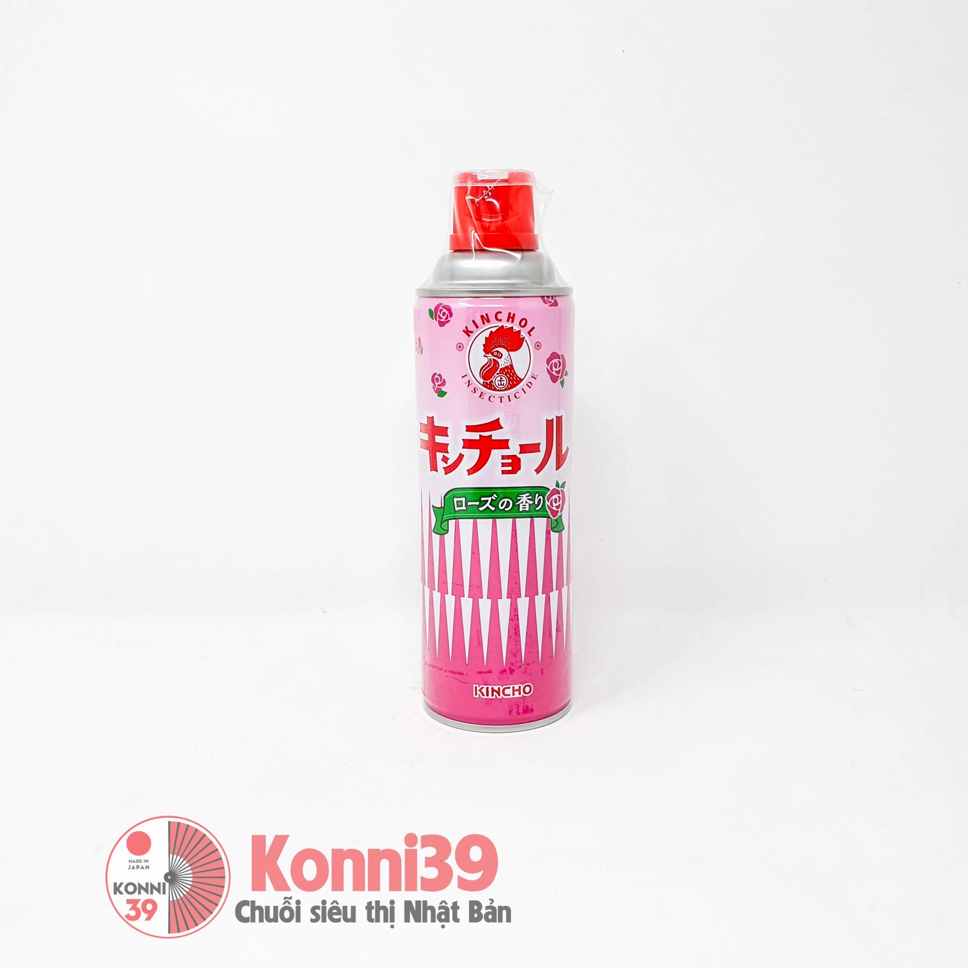 Xịt chống muỗi và côn trùng Kinchol hương hoa hồng 450ml