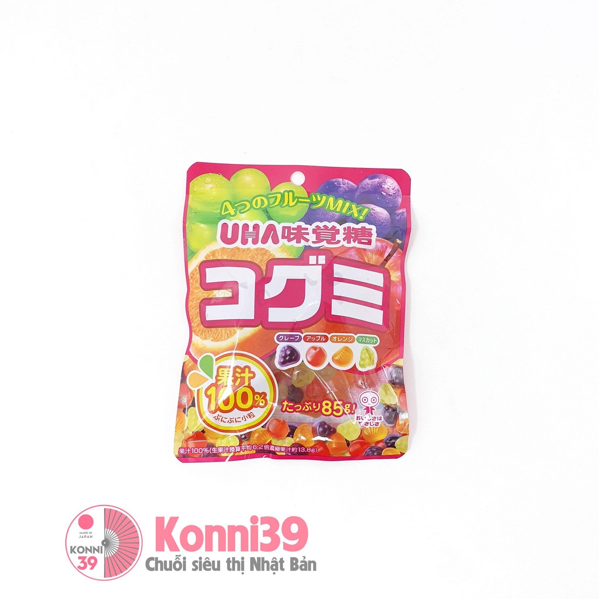 Kẹo dẻo Cogomi vị trái cây 85g 