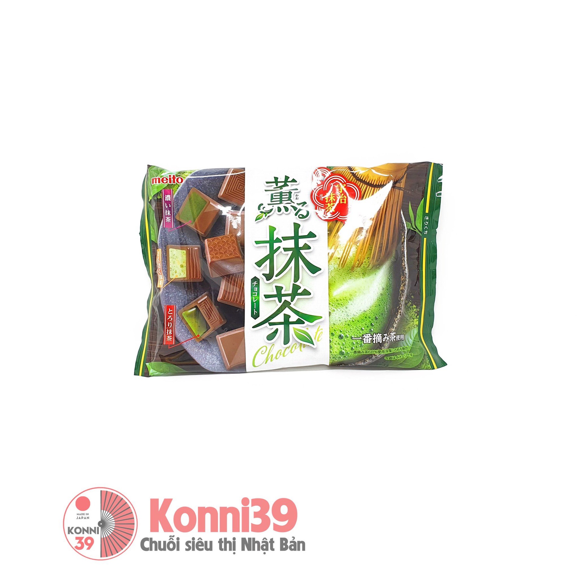 Kẹo socola tươi Meito vị matcha 3 vị 160g